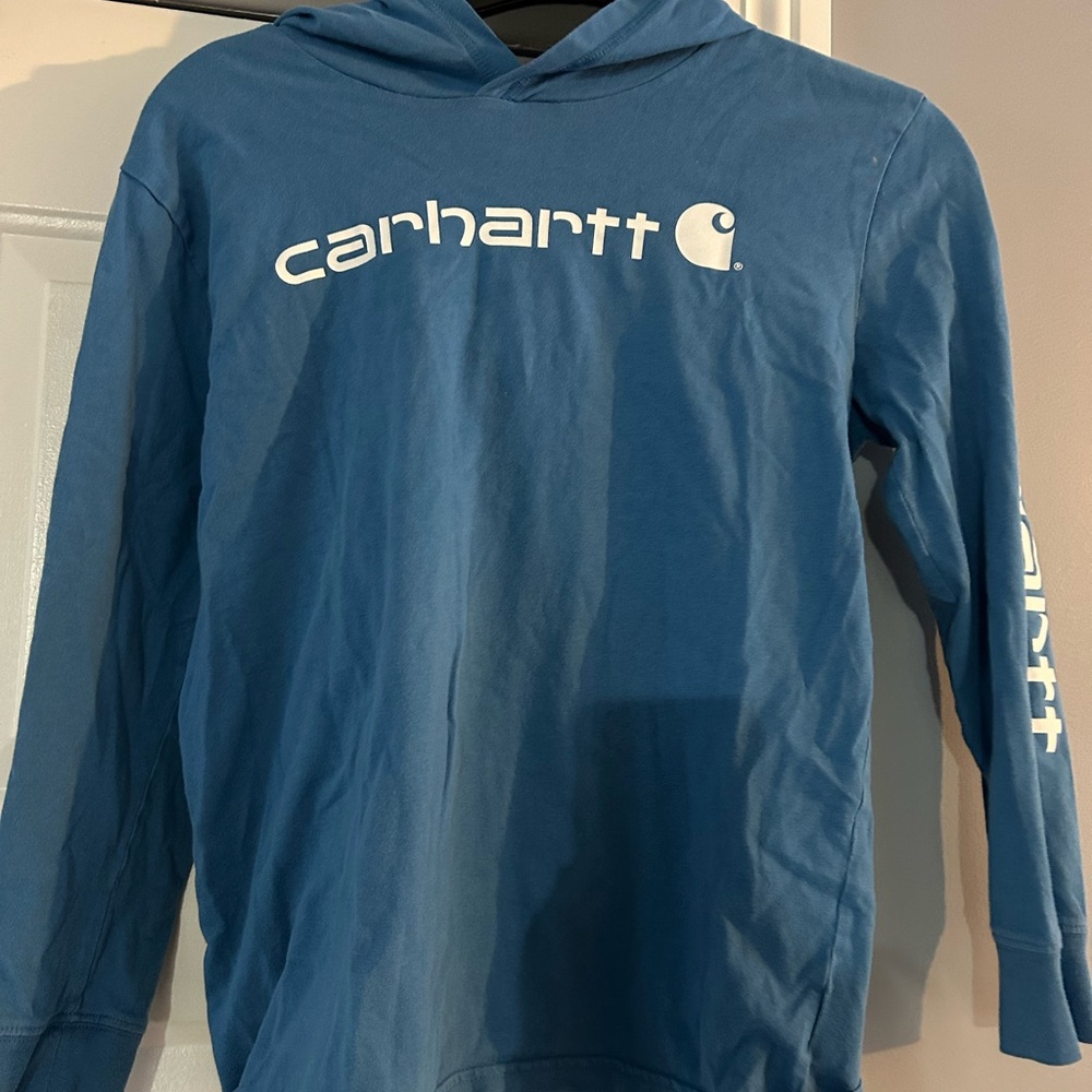 Boys carhartt hooded long sleeve